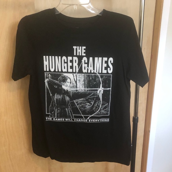 The Hunger Games Katniss Everdeen Monochrome Boyfriend Fit Girls T-Shirt - Picture 2 of 5